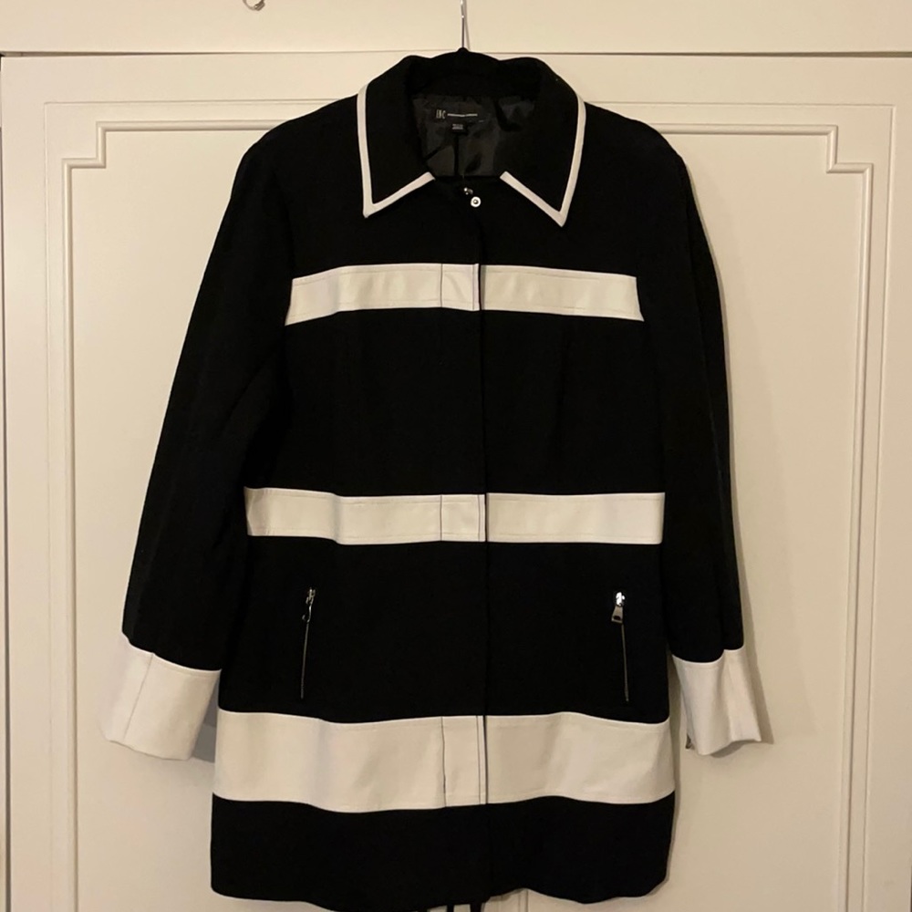 INC Women’s Color-block Midi Coat